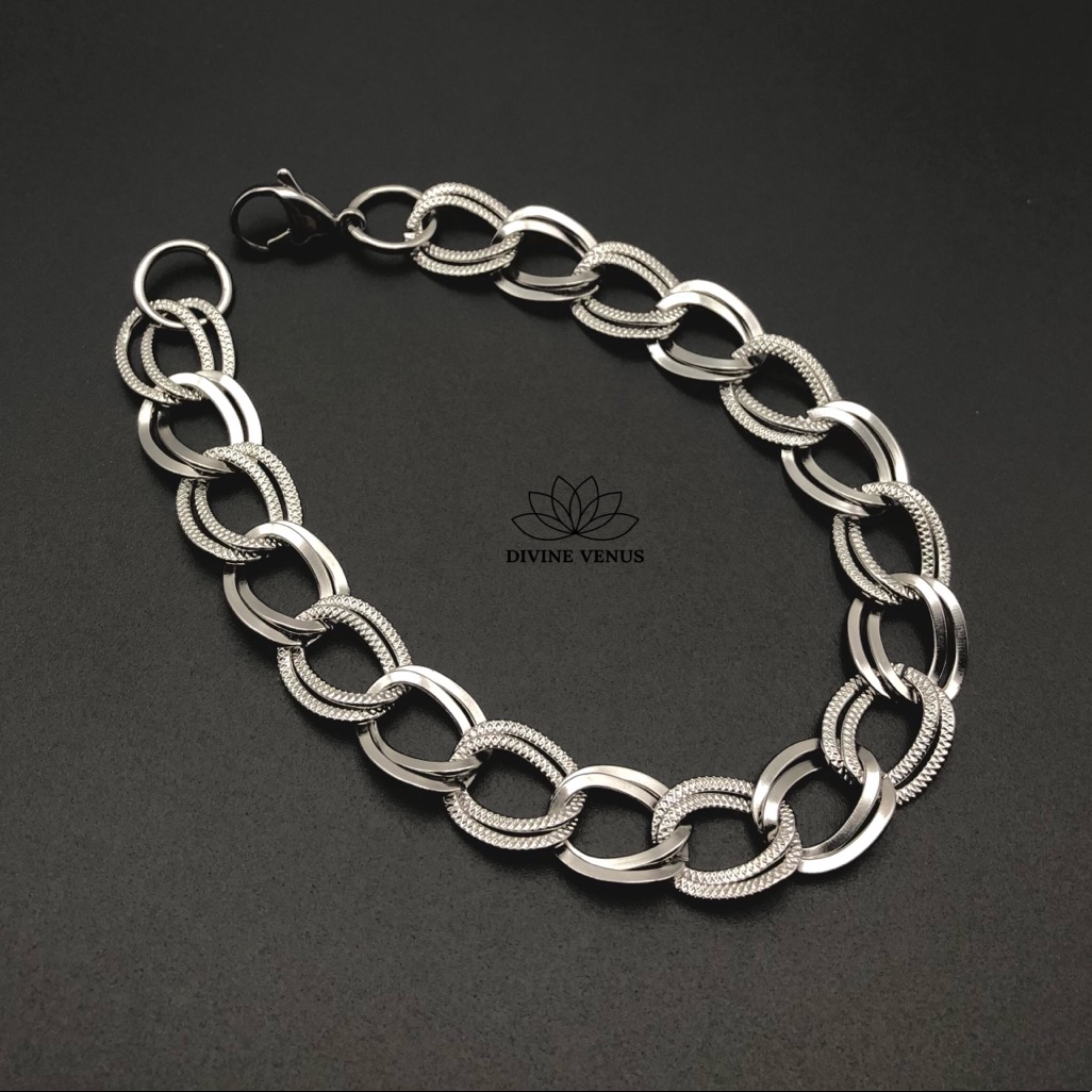 Linked Bracelet Or Anklet Stainless Steel
